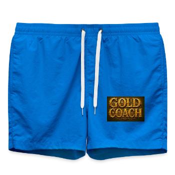 GeleID-Set im Steampunk-Stil - Badeshorts - Cobalt blue - Vorne - AI Model Male 185 light (185cm)