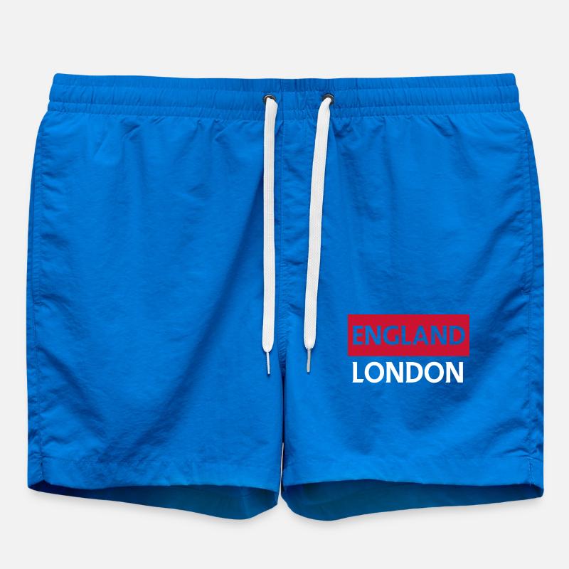 Conception de rotation du drapeau anglais - Short de bain - cobalt blue