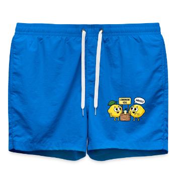 Lemon Comic – Limonade pour 10 cents - Short de bain - cobalt blue - Devant - AI Model Male 185 light (185cm)