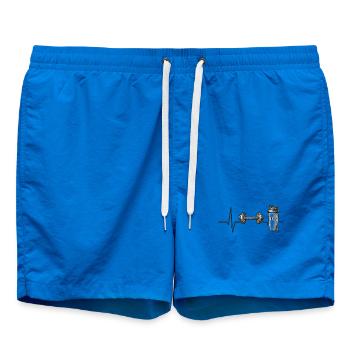 Fitness Motivations Power Design - Badeshorts - Cobalt blue - Vorne - AI Model Male 185 light (185cm)
