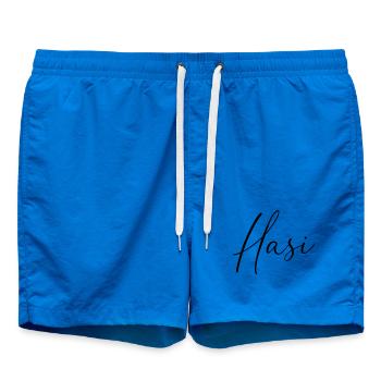 Hasi / Conception de l’écriture manuscrite - Short de bain - cobalt blue - Devant - AI Model Male 185 light (185cm)