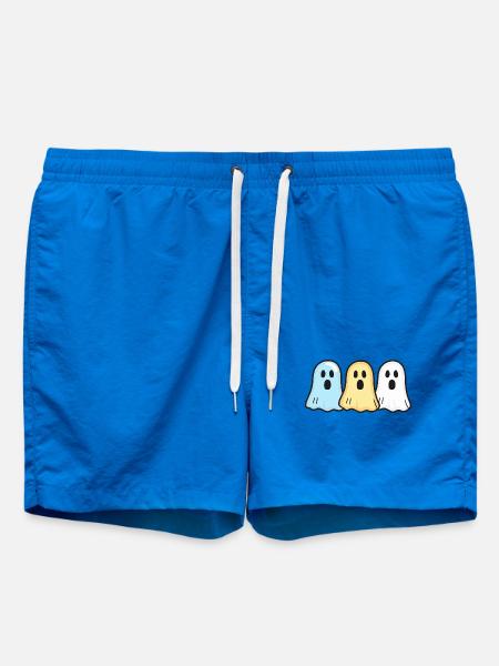 Ghosts Halloween Équipe drôle - Short de bain - cobalt blue