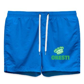 Geschenk für Oresti - Badeshorts - Cobalt blue - Vorne - AI Model Male 185 light (185cm)