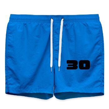 30. 30 JAHRE. 30-JÄHRIGES JUBILÄUM. 30-JÄHRIGES JUBILÄUM. - Badeshorts - Cobalt blue - Vorne - AI Model Male 185 light (185cm)