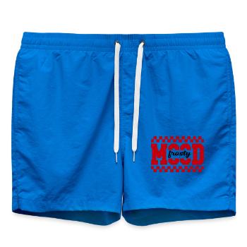 Impression graphique MAD Grid - Short de bain - cobalt blue - Devant - AI Model Male 185 light (185cm)