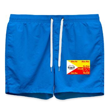 Drapeau marquisien - personnalisé  - Short de bain - cobalt blue - Devant - AI Model Male 185 light (185cm)