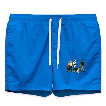 Mamie Karin en famille - Short de bain - cobalt blue - Devant - AI Model Male 185 light (185cm)