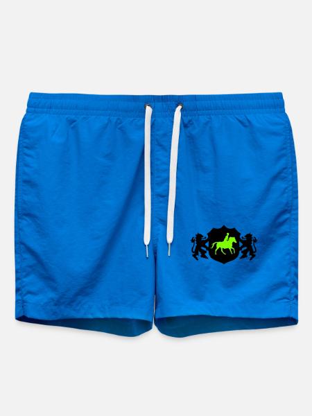 Pferde Reiter Wappen - Badeshorts - Cobalt blue