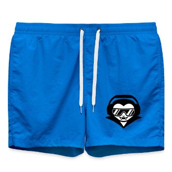 Vampire DJ with headphones and sunglasses - Swim Trunks - cobalt blue - Front