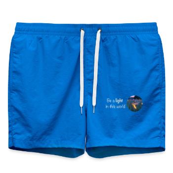 Soyez une lumière dans ce monde – les lucioles - Short de bain - cobalt blue - Devant - AI Model Male 185 light (185cm)