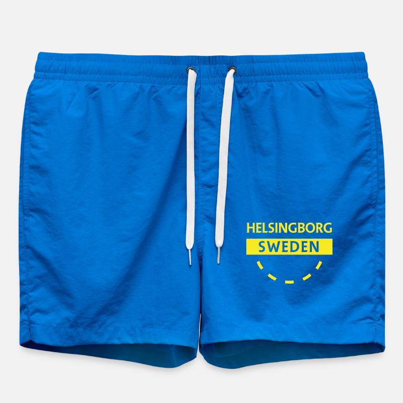 Helsingborg Sweden Patch - Swim Trunks - cobalt blue