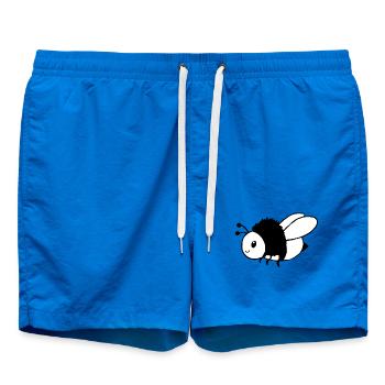 Bienke Imker Geschenk - Badeshorts - Cobalt blue - Vorne - AI Model Male 185 light (185cm)