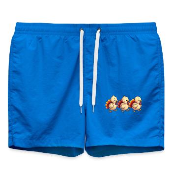 Bébé dinde de Thanksgiving - Short de bain - cobalt blue - Devant - AI Model Male 185 light (185cm)