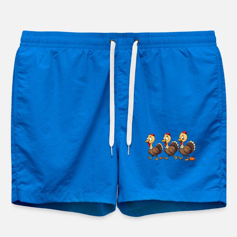 Bébé dinde de Thanksgiving - Short de bain - cobalt blue