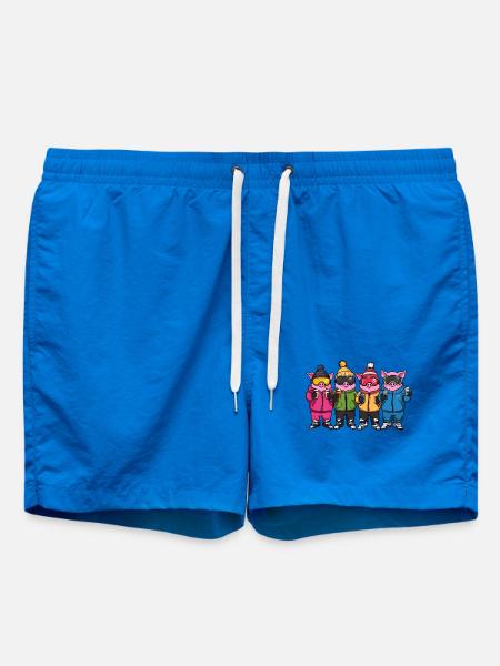 Schweine Pistensau Ski Team - Swim Trunks - cobalt blue