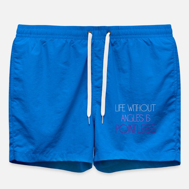 Funny Math Sayings Math Teacher - Swim Trunks - cobalt blue