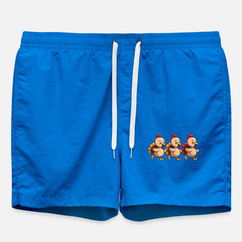 Bébé dinde de Thanksgiving - Short de bain - cobalt blue