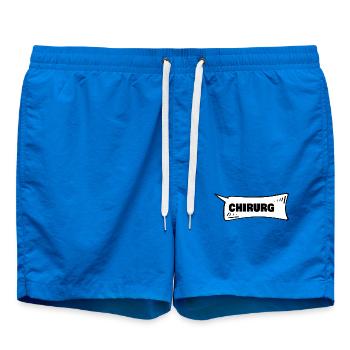 cadeau pour chirurgien - Short de bain - cobalt blue - Devant - AI Model Male 185 light (185cm)