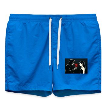 Rose de la Faucheuse - Short de bain - cobalt blue - Devant - AI Model Male 185 light (185cm)