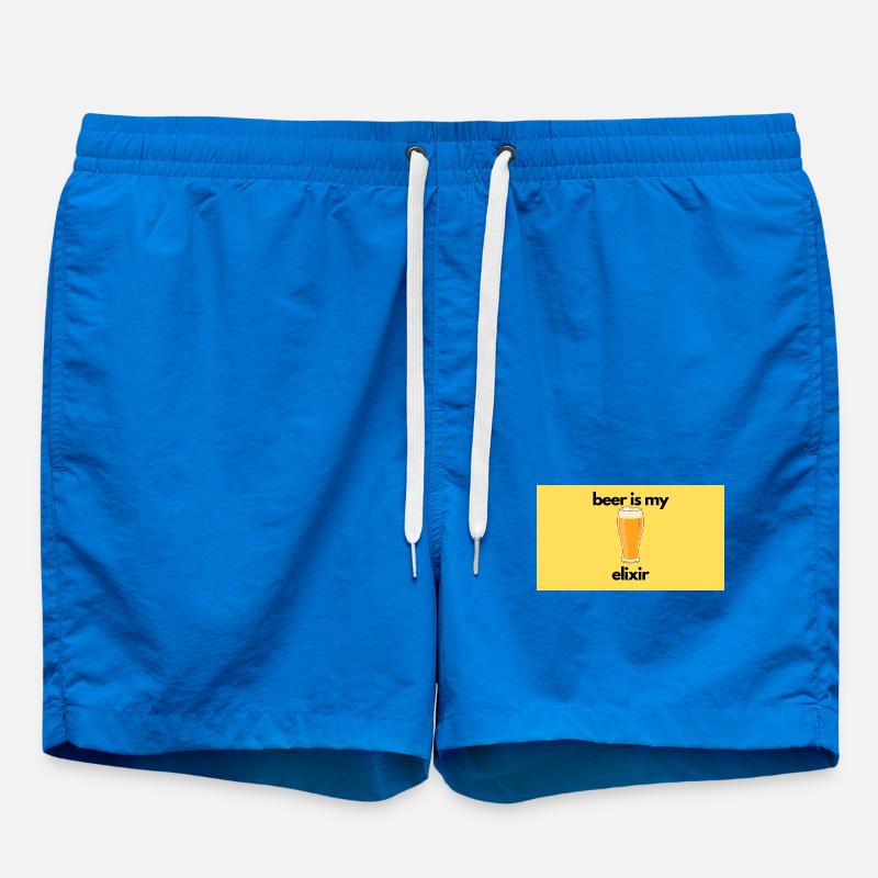 Beer Elixir – Glass Design - Swim Trunks - cobalt blue