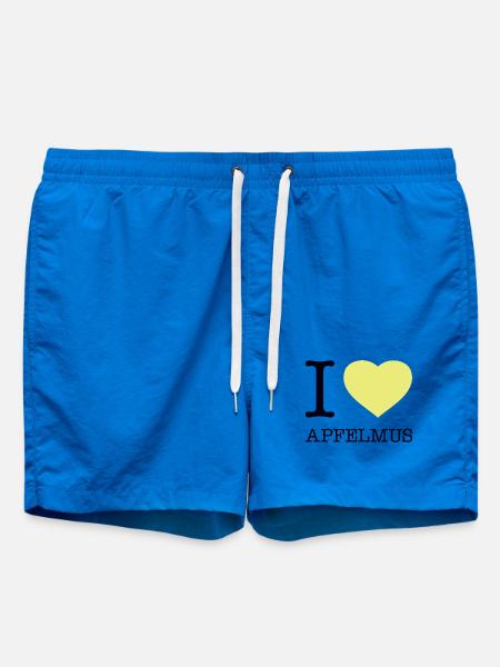 I love Apfelmus - Badeshorts - Cobalt blue