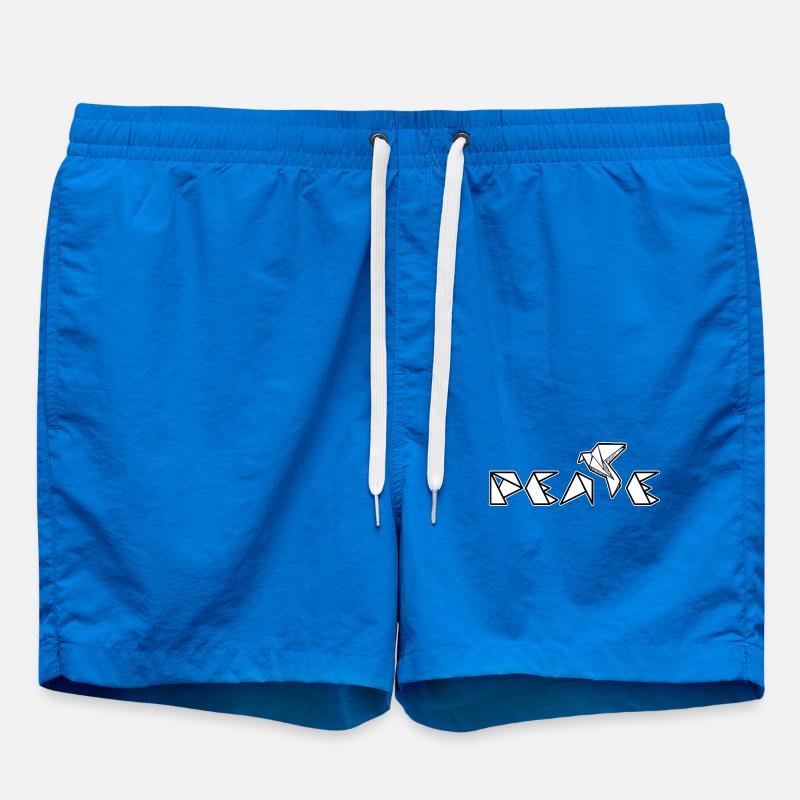 Peace - Swim Trunks - cobalt blue