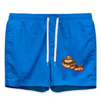 Gâteau - Short de bain - cobalt blue - Devant - AI Model Male 185 light (185cm)