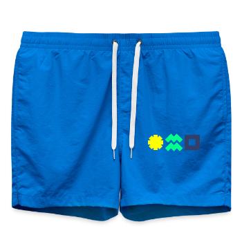 L’énergie solaire vous rend indépendant et protège le climat ! - Short de bain - cobalt blue - Devant - AI Model Male 185 light (185cm)