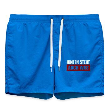 Hinten Steht Auch Was - Badeshorts - Cobalt blue - Vorne - AI Model Male 185 light (185cm)