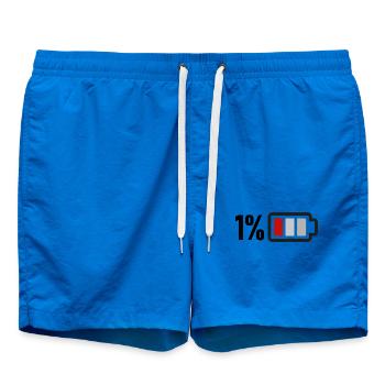 Leere Batterie - Badeshorts - Cobalt blue - Vorne - AI Model Male 185 light (185cm)