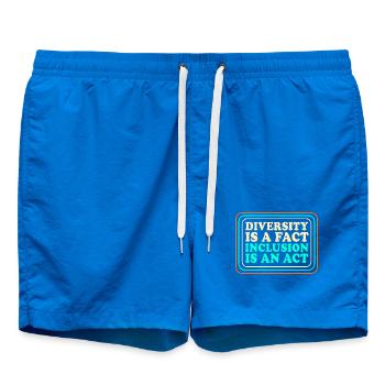 Pédagogue en éducation spécialisée - Short de bain - cobalt blue - Devant - AI Model Male 185 light (185cm)