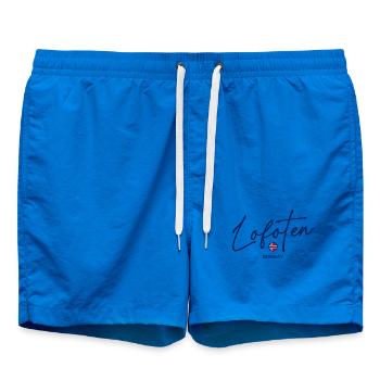 Lofoten - Drapeau de la Norvège - Norvège - Norvège - Short de bain - cobalt blue - Devant - AI Model Male 185 light (185cm)