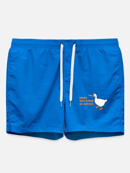 Goose – Peace Was Never an Option - Swim Trunks - cobalt blue
