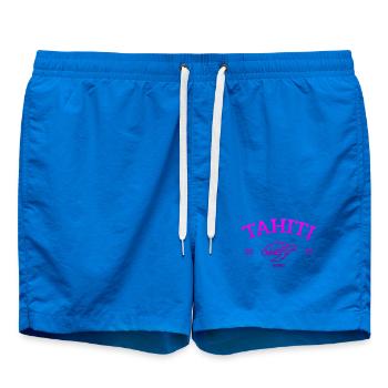 Tahiti - Turtle - French Polynesia - Schildkröte - Badeshorts - Cobalt blue - Vorne - AI Model Male 185 light (185cm)