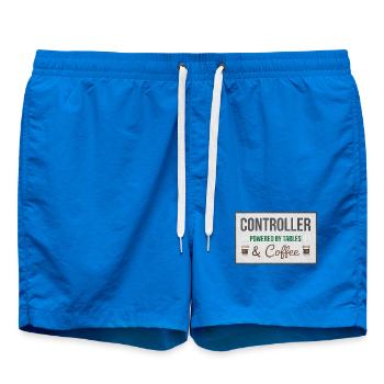 Controller Powered by Tables & Coffee - Badeshorts - Cobalt blue - Vorne - AI Model Male 185 light (185cm)