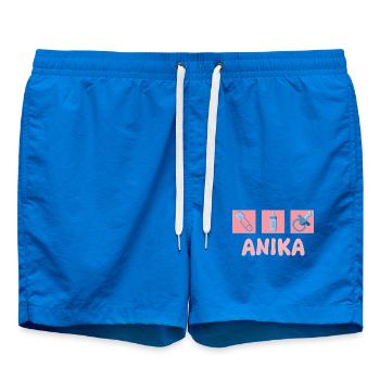 Cadeau pour Anika - Short de bain - cobalt blue - Devant - AI Model Male 185 light (185cm)