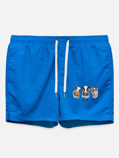 Kühe Muhen Bauernhoftiere Lustige Kuhliebhaber Lus - Badeshorts - Cobalt blue