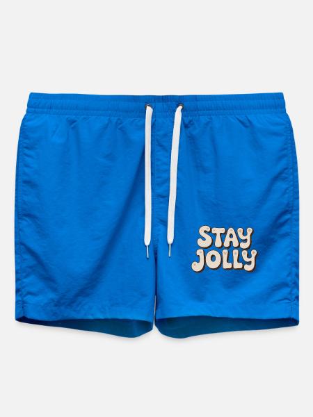 Stay Jolly Retro-Schriftart - Badeshorts - Cobalt blue