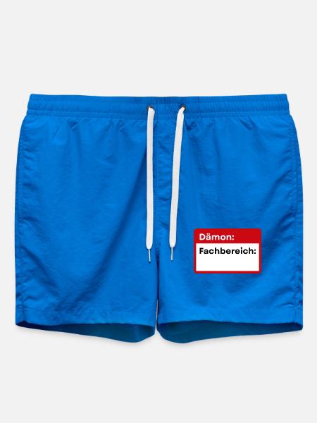 Demonic Specialist Badge - Swim Trunks - cobalt blue