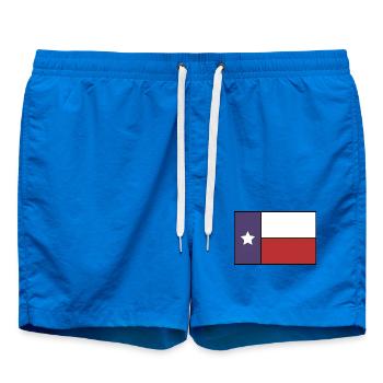 Drapeau du Texas - Short de bain - cobalt blue - Devant - AI Model Male 185 light (185cm)