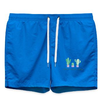 Can’t Touch This Kaktus Lustiger Spruch - Badeshorts - Cobalt blue - Vorne - AI Model Male 185 light (185cm)