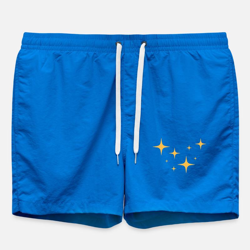 Stardust Glitter Pattern - Swim Trunks - cobalt blue