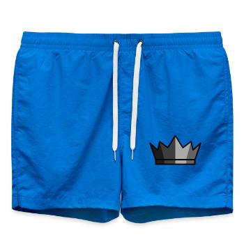 Logo du Roi Noir Crown Gaming - Short de bain - cobalt blue - Devant - AI Model Male 185 light (185cm)