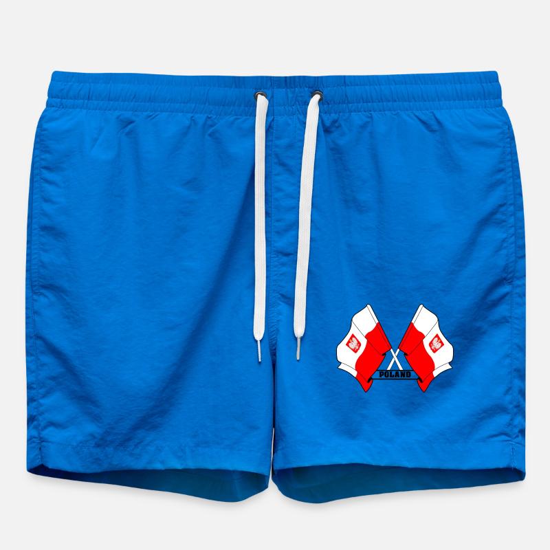 Les drapeaux de la Pologne - Short de bain - cobalt blue