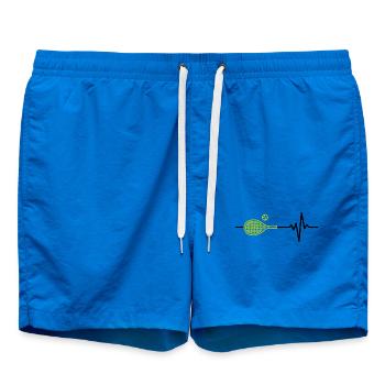 Le tennis est ma vie, mon battement de cœur, ma bagarre sur le court - Short de bain - cobalt blue - Devant - AI Model Male 185 light (185cm)
