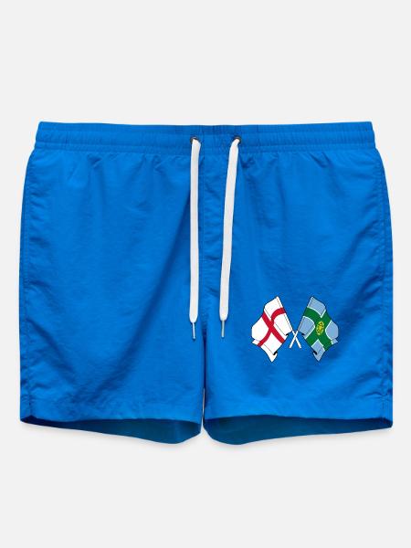 Drapeaux Derbyshire x Angleterre - Short de bain - cobalt blue