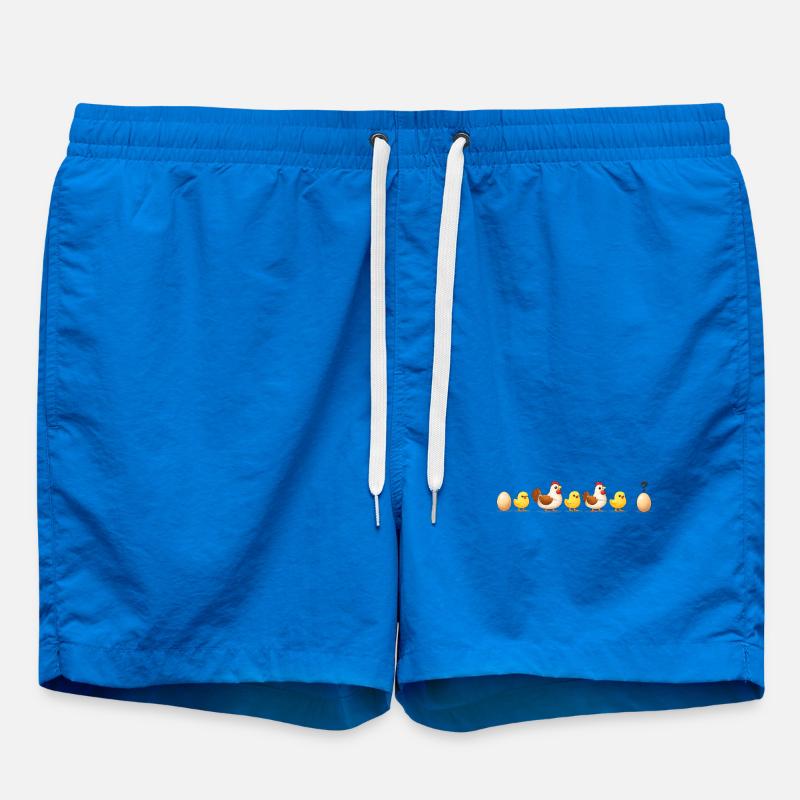 Evolution Ei-Küken-Henne-Darwin - Badeshorts - Cobalt blue