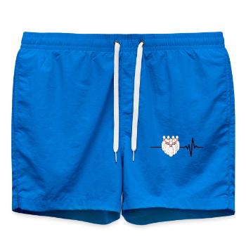 Bowling ist mein Leben, Herzschlag, Strike - Badeshorts - Cobalt blue - Vorne - AI Model Male 185 light (185cm)