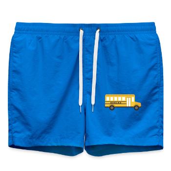 Bus scolaire - Short de bain - cobalt blue - Devant - AI Model Male 185 light (185cm)