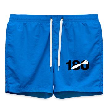 180, score parfait aux fléchettes, cent quatre-vingts - Short de bain - cobalt blue - Devant - AI Model Male 185 light (185cm)